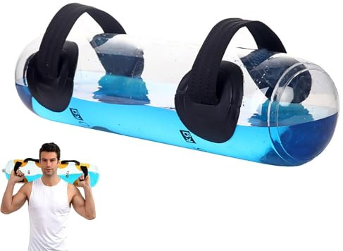 HFDJRWK Faltbarer Fitness-wassersack, Wasserbefüllbarer Core-trainingssack, Klare Wasserfüllmarkierungen, Verstellbare Sandsack-Alternative for Drinnen Und Draußen(15KG)