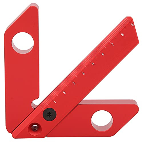 Center Finder 45/90 graders vinkellinjemätare Snickarlinjal Aluminiumlegering Mätverktyg för träbearbetning