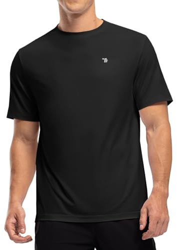 Rdruko Sport Shirt Herren Funktionsshirt Laufshirt Kurzarm UV Tshirts | Schnelltrocknend Atmungsaktiv Trainingsshirt Männer Sonnenschutz Wandershirt für Fahrrad Gym Fitness Workout