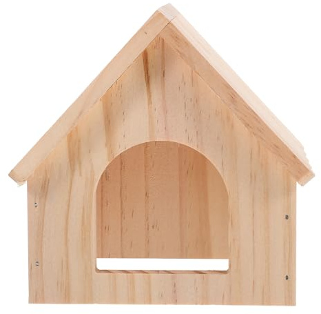 Kichvoe Maisonnette Bois Multifonctionnelle pour Petits Rongeurs Abri Naturel et Résistant pour Hamsters et Cochons d'Inde Confortable et Sécurisé