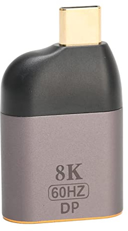 RASTKY 8K USB C to DisplayPort Adapter 32.4Gbps Resolution for XPS, Aluminum Alloy DisplayPort Converter for OS Tablet Pro, Extend or Mirror Laptop Screen to Monitor, Plug and Play