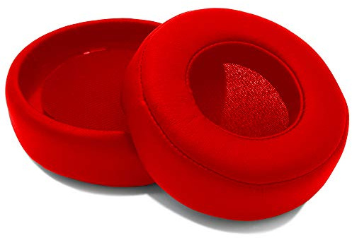 MMOBIEL Earpads Replacement Compatible with Beats Pro Detox - Headset Headphone Ear Pad Cushion - Soft Protein Leather Memory Foam - Red