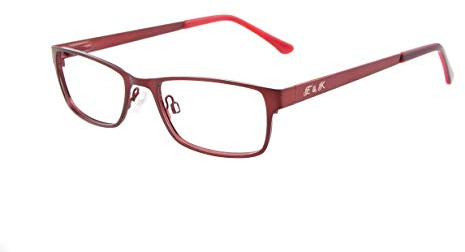 Edison & King Lesebrille Elements aus Metall, in 6 Farben, mit Premium Gläsern (rot, +2,50 dpt)