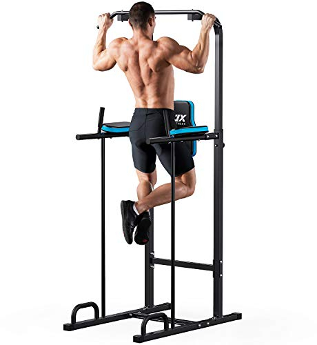 JX FITNESS Kraftturm Power Town Multifunktions Power Tower Dip-Station Fitness Trainingsgerät für Klimmzugstange Liegestütze Abdominal- Trainings