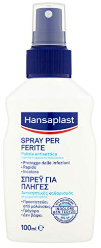 Hansaplast Wound Spray, 100ml, Antiseptic Wound Cleansing, Sterile, Spray, One Size, 129g