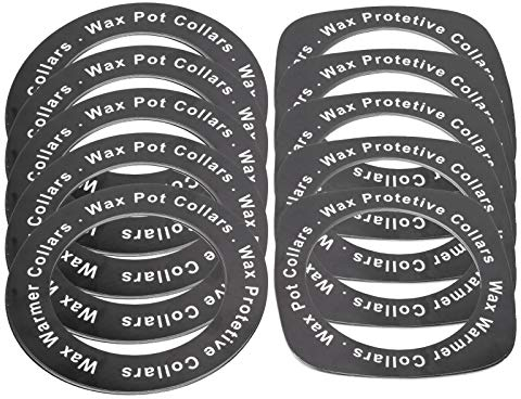 Wachswärmer Universal-Schutzhalsbandring, Wachsschutzringe, 100 Stück, professioneller Schutz-Reinigungstopf, Standard-Wachswärmerhalsbänder