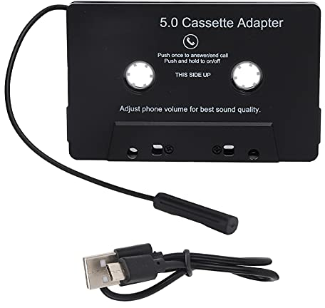 Kassetten Adapter für Autoradio, Kassetten Player Adapter Kassettenspieler Adapter Audio-Kassetten-AUX-Adapter MP3 KFZ Auto Radio Adapter 5.0