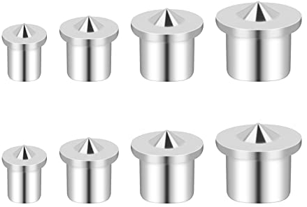 8 Pièces Pointe de Centrage Goujons de Centrage d'Alignement de Bois, Marqueurs à Cheville 6/8/10/12 mm pour Perçage à Installations Meubles Solide