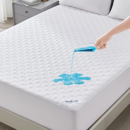 BEDLORE Matratzenschoner 140x200 cm Wasserdicht & Weich TPU(Weiß) | Oeko-Tex 100, Atmungsaktiv & Geräuschlos, 360° Gummizug für Matratzen bis 30cm, Perfekte Passform