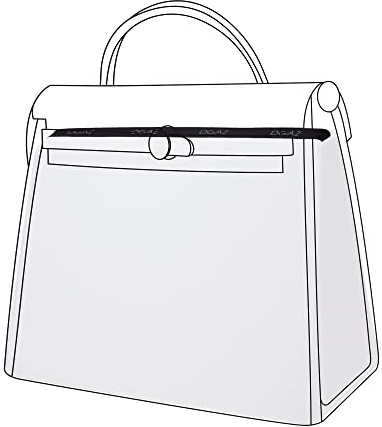 DGAZ Anpassen Satin Handtaschenformer für Herbag, 48 Farben | Luxuriöser Satinbezug, Hochwertiger Memory-Schaum, Elegante Formstabilität