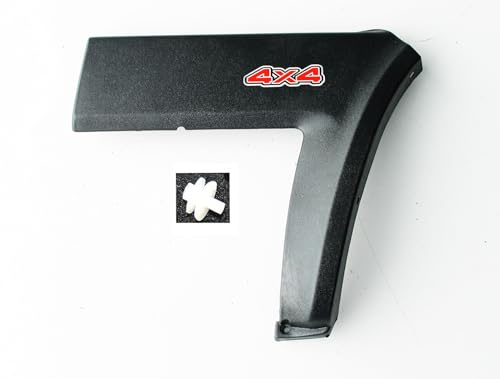 MODANATURA LATERALE PARAFANGO Posteriore Sinistro con scritta 4x4 + Bottone di Fissaggio Specifica COMPATIBILE con Panda 4x4 modello 141 prodotte dal 1986 al 2003-3552335 - 14113