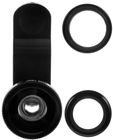 Mikikit Handy-fisheye-objektiv Makro-objektiv Für Handys Weitwinkelobjektiv Für Mobiltelefone Kameraobjektive Für Smartphones Verbessert Fotoqualität Schärfere Bilder