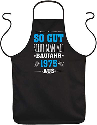 Schürze 50.Geburtstag, 50 Jahre Kochschürze, Jahrgang 1975 : So gut sieht man mit Baujahr 1975 aus - Sprüche Grillschürze 50.Geburtstag