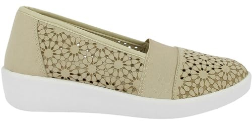 Doctor Cutillas Mocasines para Mujer 38474 Troquelado Flores