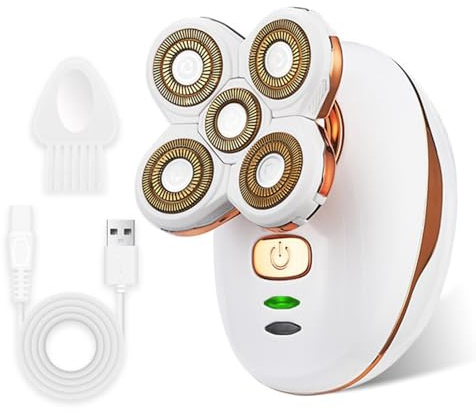 Electric Lady Razors, Woman Shaver,Rechargeable Trimmer with Detachable Head, Lady Waterproof Razors for Leg Face Lips Body, Female Cordless Bikini Trimmer