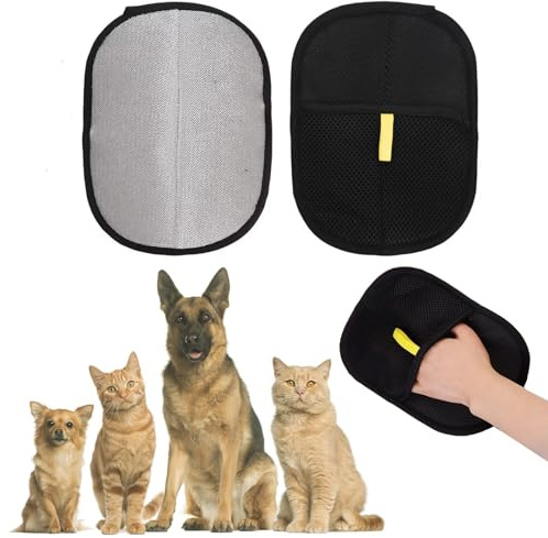 KLINNA 1 guantes para el cuidado del pelo de gato y perro, guante de depilación de doble cara para pelo suave y saludable, guante para eliminar el pelo de mascotas, guantes para ropa de sofás carpetas