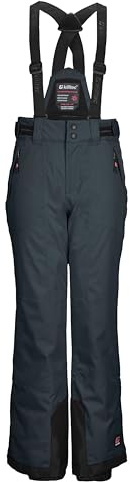 Killtec Mädchen Skihose/Funktionshose mit abzippbarem Latz, Kantenschutz und Schneefang KSW 198 GRLS SKI PNTS, Nachtblau, 152, 43488-000