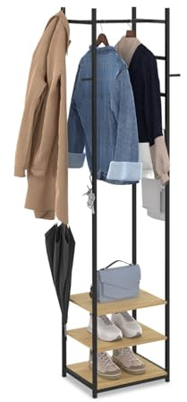 IDMarket - Vestiaire penderie d'entrée RICO porte-manteau