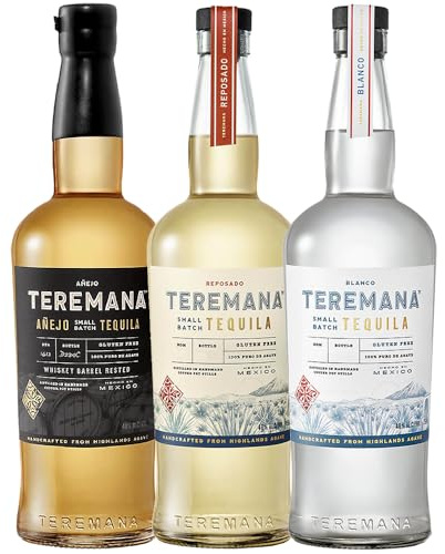 Teremana TRIO | 1x Blanco + 1x Reposado + 1x Anejo | 3x 0.70 l | Dwayne „The Rock“ Johnson Tequila | 100% Blue Weber-Agave