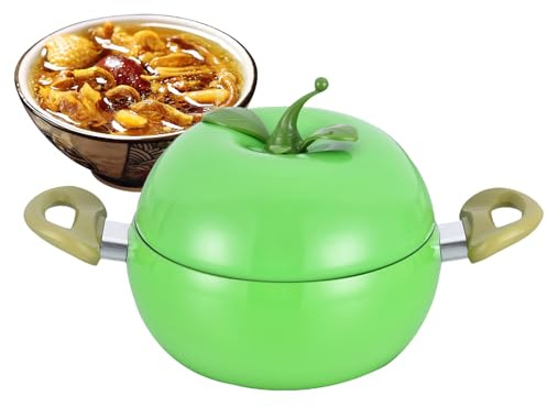 Pentole piccole per cucinare, pentole antiaderenti per frutta e verdura, cocotte di con coperchio, per piano cottura a induzione, cottura a fuoco lento