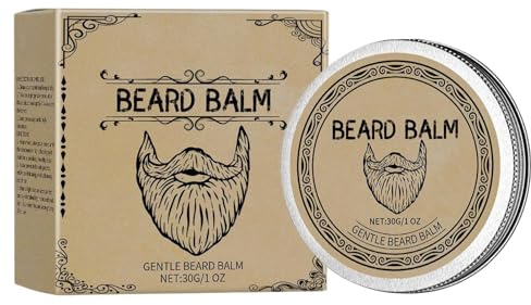 Acondicionador suavizante de fijación fuerte para barba, hidratante, suavizante y estilizante, cera nutritiva para el control del vello facial y el cuidado del bigote