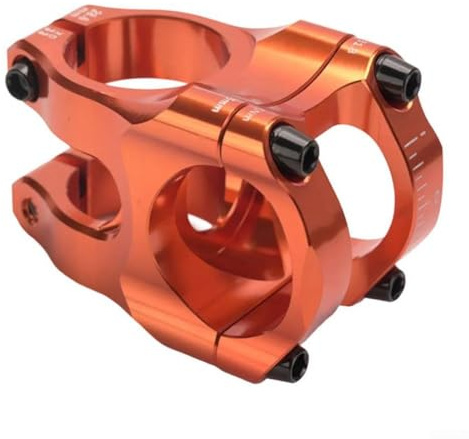 Potence de vélo de descente CNC 31 8 x 35 mm, alliage d'aluminium, légère 123 g, compatibilité facile pour VTT (orange)