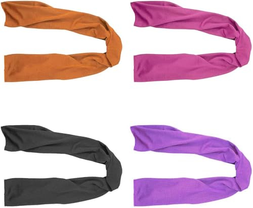 XIABYAYU 4 Piezas Toalla de Enfriamiento, 100 X 30CM Toalla Microfibra Deporte, Secado Rápido Toalle Fría Set, Cooling Towel, Toalle Refrescante, Adecuado para Fitness, Deportes, Yoga Y Viajes (B)