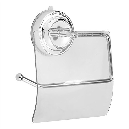 Edelstahl Toilettenpapierhalter wasserdicht für Badezimmer und WC Zubehör mit Saugnapf Wandhalterung