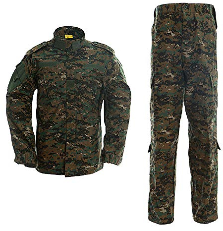 MINGHE Stridsuniform för män militär taktisk skjorta och byxor set Cp kamouflage långärmad armédräkt för jakt airsoft paintball