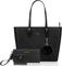 URAQT Cabas Femme, Grand Sac à Main Femme avec portefeuille femme et porte-cartes femmes, Cabas Fourre-Tout Cuir PU, Sac à Main Shopping Femme Grand Format, Shopper Porté Epaule Bandoulière A4