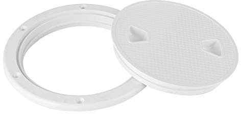 Coperchio del Boccaporto di Coperta, Piastra di Coperta, Piastra di Coperta Marina, Coperchio del Ponte Arrotondato in ABS Marino Boccaporto di Ispezione Yacht Accessori per (15