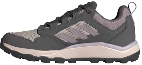 Adidas Donna Tracerocker 2.0 Trail Running Shoes, Charcoal/preloved Fig/Silver Dawn, 36 2/3 EU