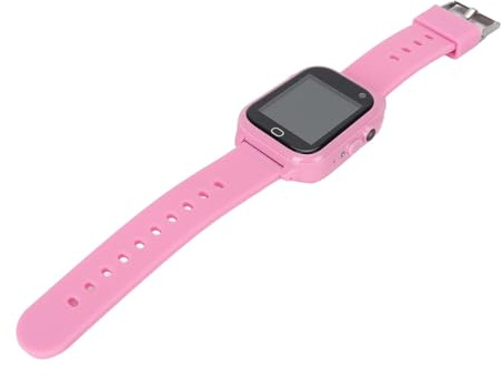 Barn Smartwatch, IP67 Vattentät HD Videokamera 32G Minne Barnklocka Väckarklocka Färg Pekskärm 26 Spel MT6261 CPU för Underhållning (Rosa)