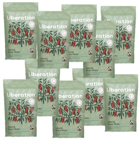 Liberation Natural Mixed Nuts - 10x90gr Peanuts Cashew Almond Macadamias Nuts Multipack