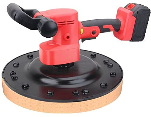 Electric Drywall Sander, 80-210RPM Wall Smoothing Polishing Machine, Variable Speed Concrete Cement Mortar Trowel Automatic Mixer Plastering for Ceiling and Wall - 2 Battery