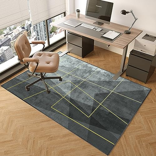 140 x 180 cm Tapis de chaise de bureau Gaming Tapis d'ordinateur Tapis protecteur en plastique antidérapant Maison Gaming Room Fauteuil roulant