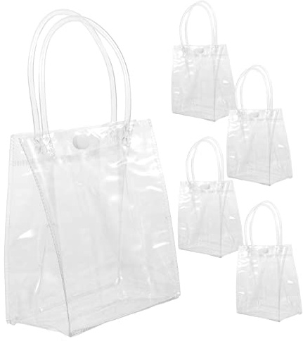 FRCOLOR 5stücke Transparente Weinflaschen Taschen Mit Wiederverwendbare Geschenktüten Für Rotwein Für Veranstaltungen Und