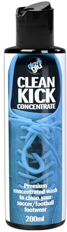 Glove Glu Clean Kick Foam för rengöring av fotbollsskor, Blå och vit, 200 ml