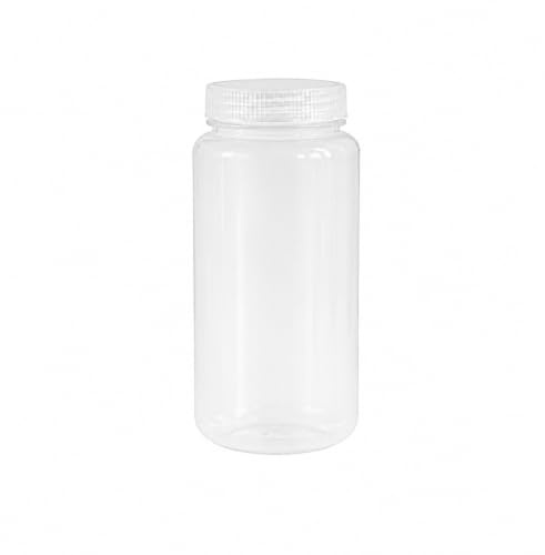 3 botellas de plástico -500 ml- boca ancha y tapa de rosca, bote para almacenaje de alimentos sin BPA, Tupper hermético para líquidos, apto para microondas. Airtight food containers with lids.