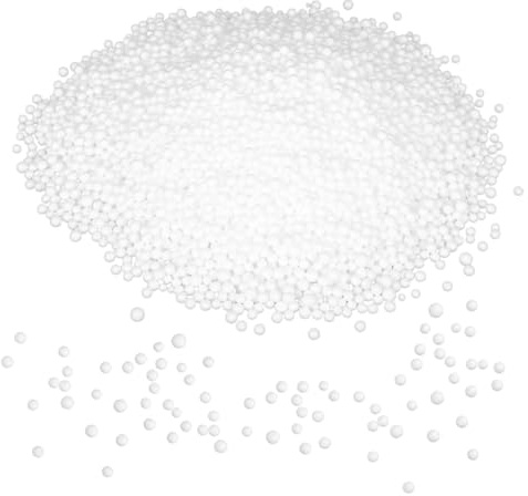 Lurrose 1 Bag White 4-6mm Foam Beads Bean Bag Filler Sofa Filling Balls for Lazy Sofa Cushion Stuffed Material Refill for Bean and Decorative Pillows