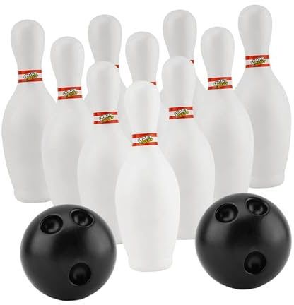 Oshhni Bowling-Set für, Familienspiele, Bowling-Spielzeug für draußen, Lernspielzeug für von 3-8 Jahren