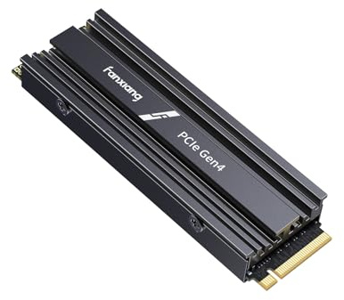 fanxiang SSD NVMe 500GB M.2 2280 PCIe Gen4x4, Fino a 6300 MB/s, S880ER | Con dissipatore, compatibile con PS5, notebook, laptop e PC desktop