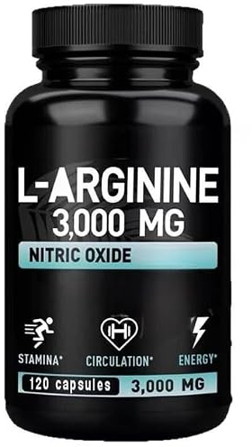 L-arginina, óxido nítrico, ayuda a la resistencia y al soporte muscular.