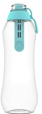 Dafi Botella Filtrante de Agua con un Filtro de Carbón Activado 0,7L, Menta - sin BPA, Elimina el sabor y el olor a cloro - para la Escuela, el Gimnasio, los Viajes - Botella Filtradora de Agua
