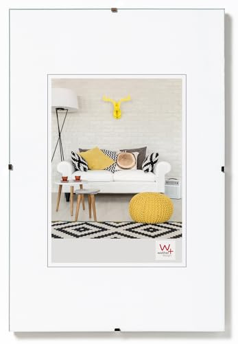 walther design Marco de fotos Cristal transparente 30 x 40 cm paquete doble, Portarretratos sin marco RB040KD