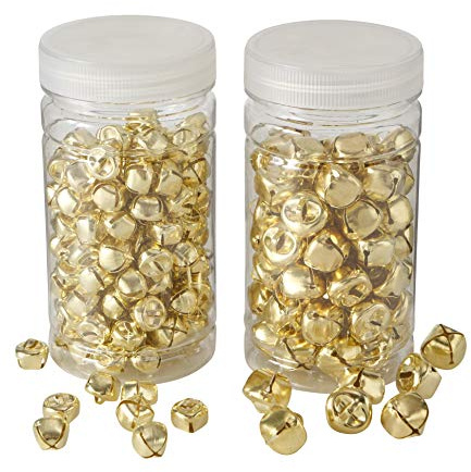 216 STK Glocken Gold Farben Deko Glöckchen Weihnachten Basteln Metallglocken Glocke Metall Weihnachtsdeko