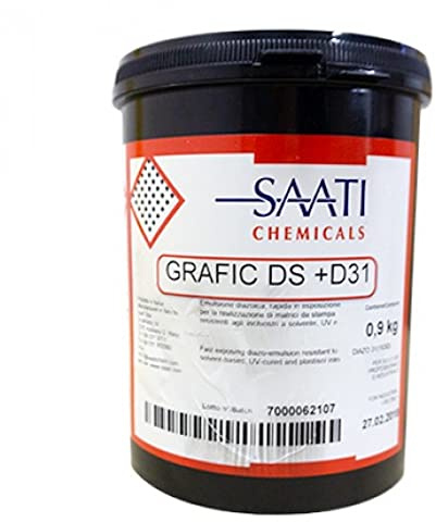CPL Fabbrika. Émulsion pour sérigraphie graphique DS. Pour encres à solvant. 1 kg. Facile à éliminer du cadre