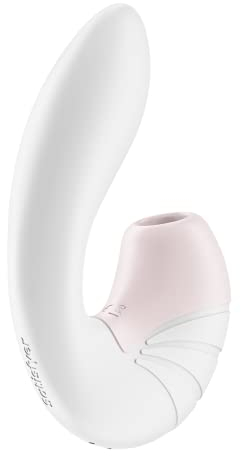 Satisfyer, Druckwellenvibrator, Supernova, 18 cm, flexibel verstellbar, wasserdicht (IPX7), Druckwellen und Vibration, Farbe:weiß