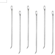 10pcs Roasting Trussing Needles 6.7 Poultry Needle Stainless Steel Cooking Needles for Securing Stuffed Turkey, Chicken, Roasts and Rolled Meats