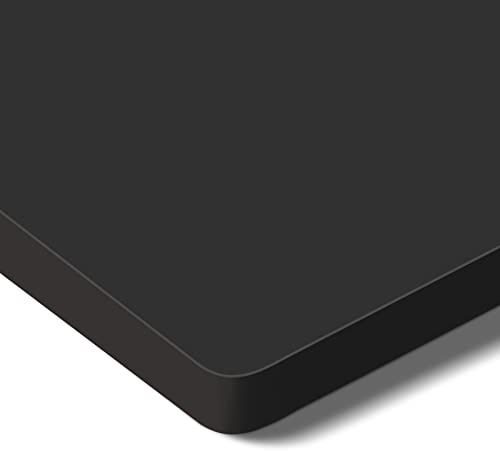 SANODESK Tischplatte 140x80 cm Schreibtischplatte – Perfekt für höhenverstellbare Schreibtische, Esstische und mehr stabile Tischplatte langlebig (Schwarz)